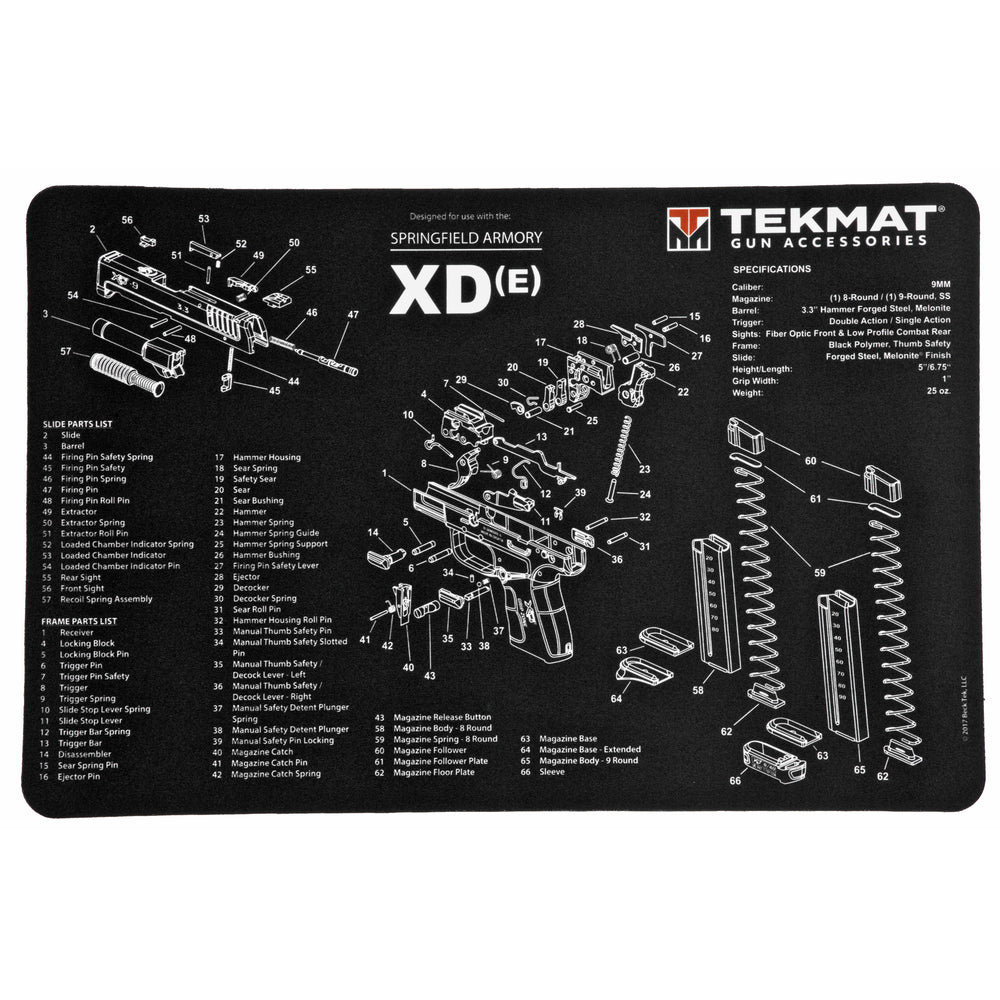 Tekmat Pistol Mat Sprngfld Arm Xde