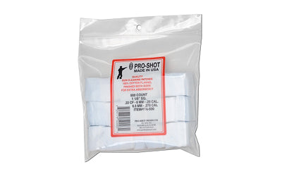 Pro-shot Patch .22-.270cal Sq 500 Ct