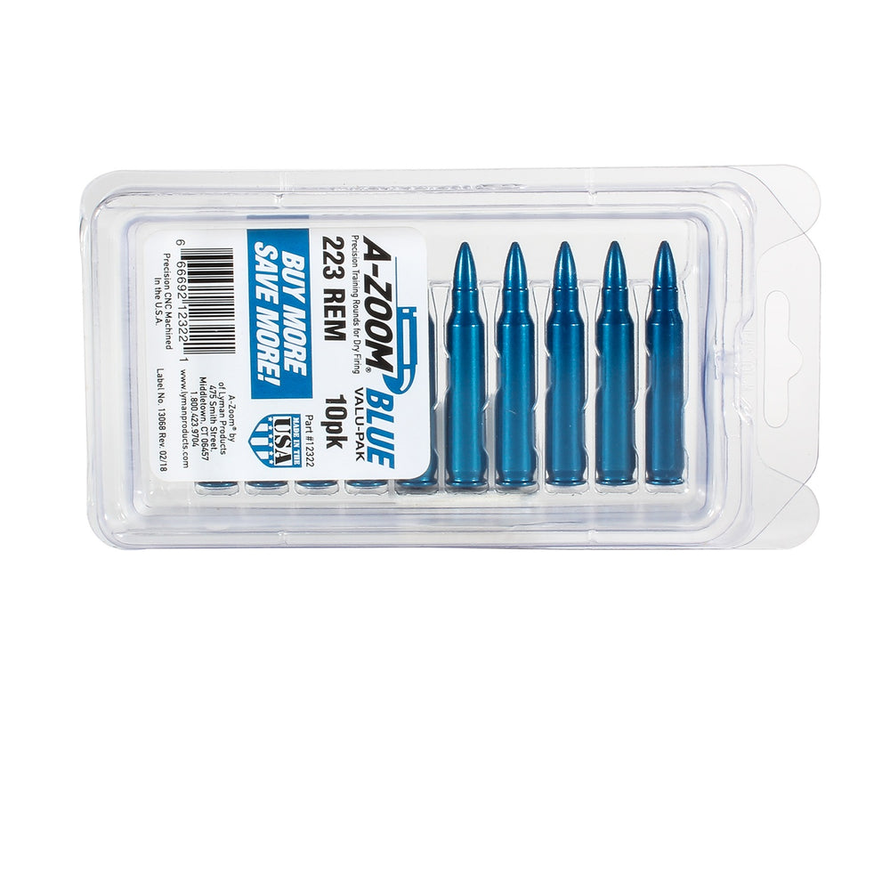 A-ZOOM 223 REM Snap Cap BLUE 10PK