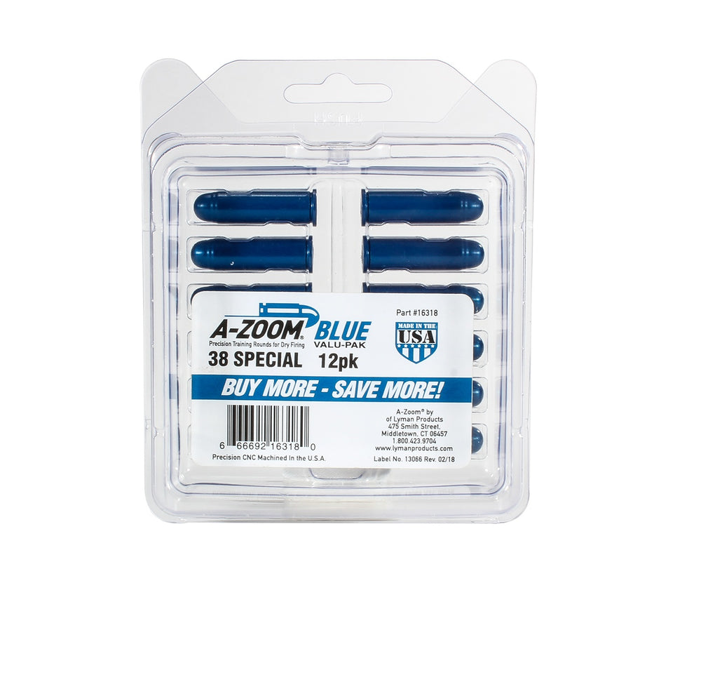 A-ZOOM 38 SPEC Snap Cap BLUE 12PK