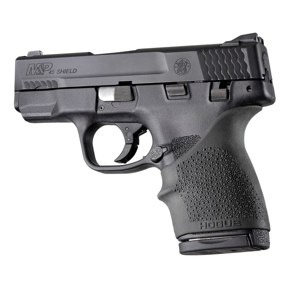 Hogue HandAll Bvrtail Grip Sleeve SW MP Shield 45 Kahr Black