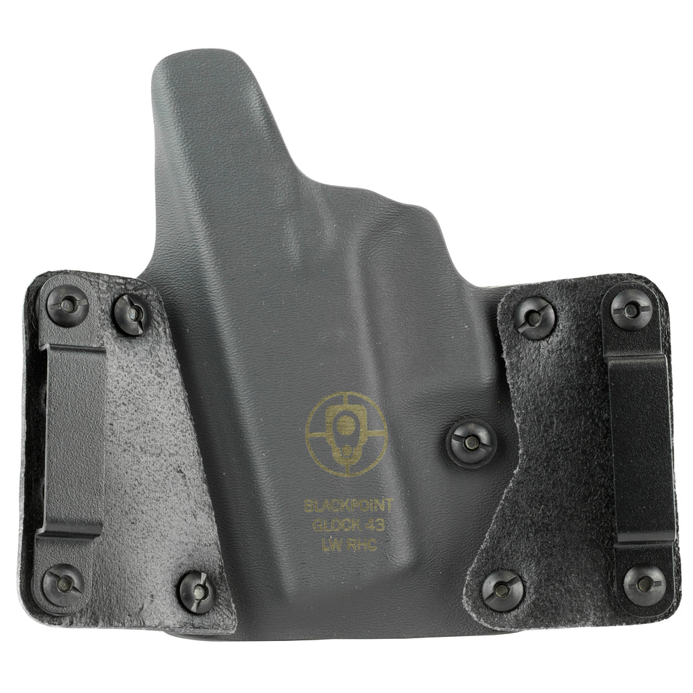 Blk Pnt Lthr Wing For Glk 43 Rh Blk