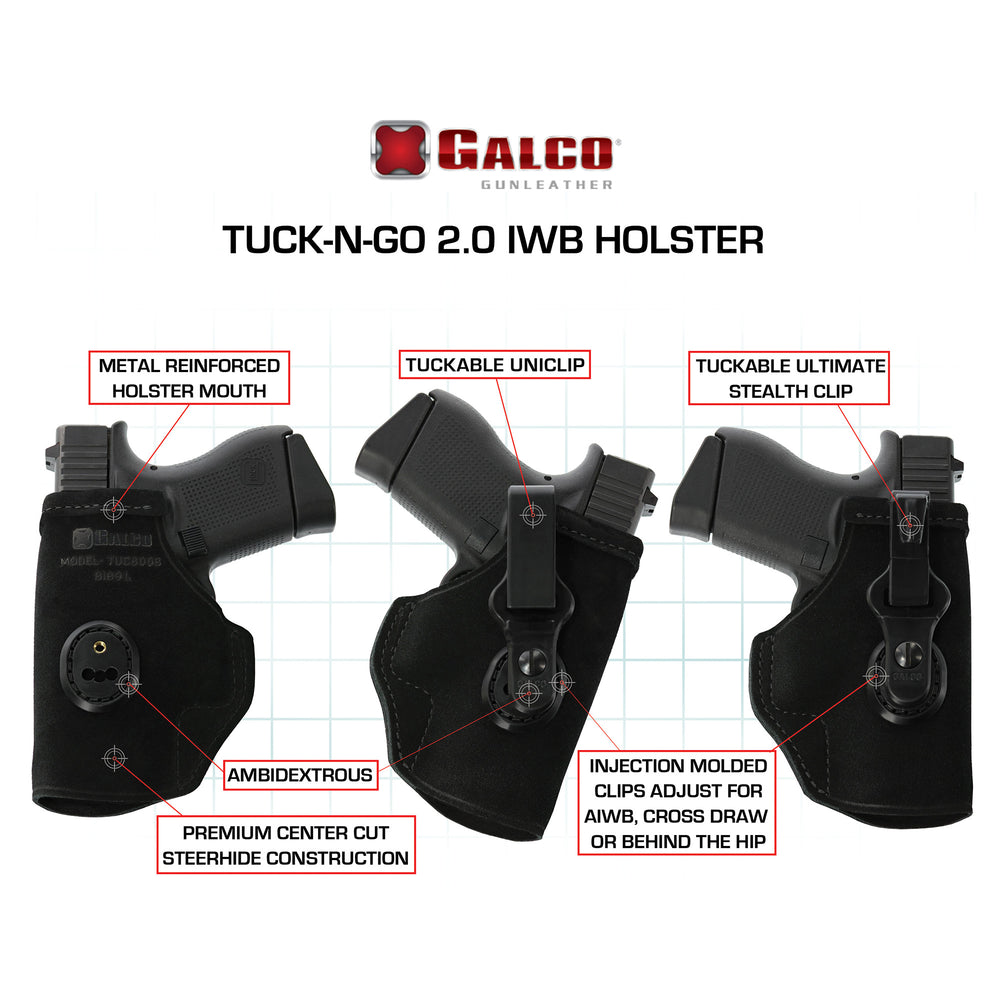 Galco Tuck-n-go For G43 W-tlr6 Rh Bk