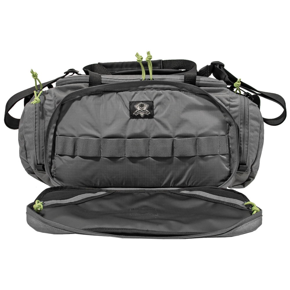 Ggg Range Bag Grey W/lime Green Zip