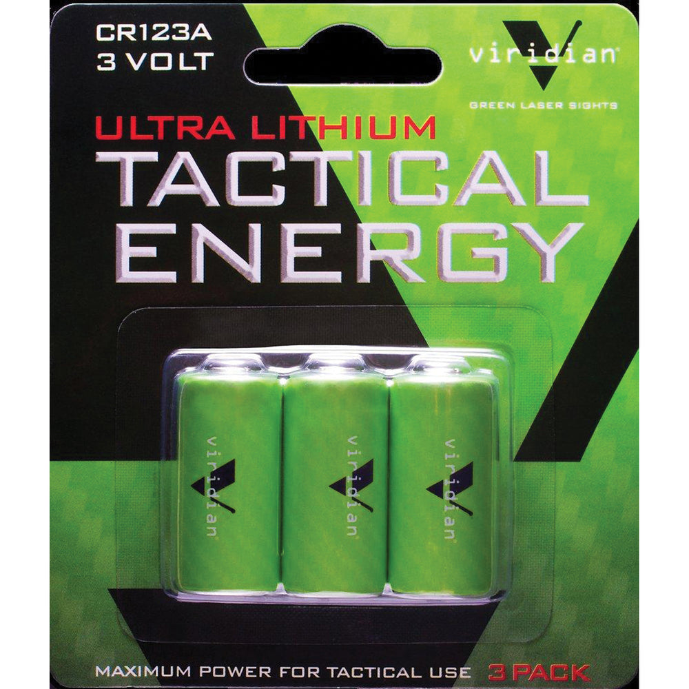 Viridian Cr123a Lith Battery 3pk