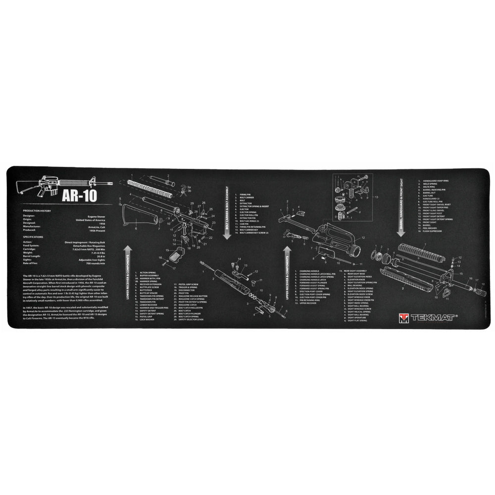 Tekmat Rifle Mat Ar10 Blk