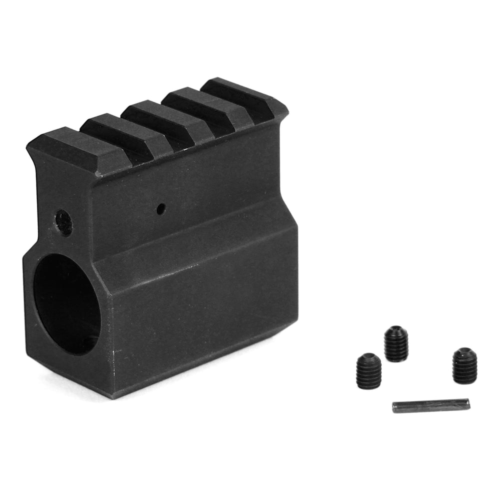 Lbe .750 Gas Block W-rail Blk