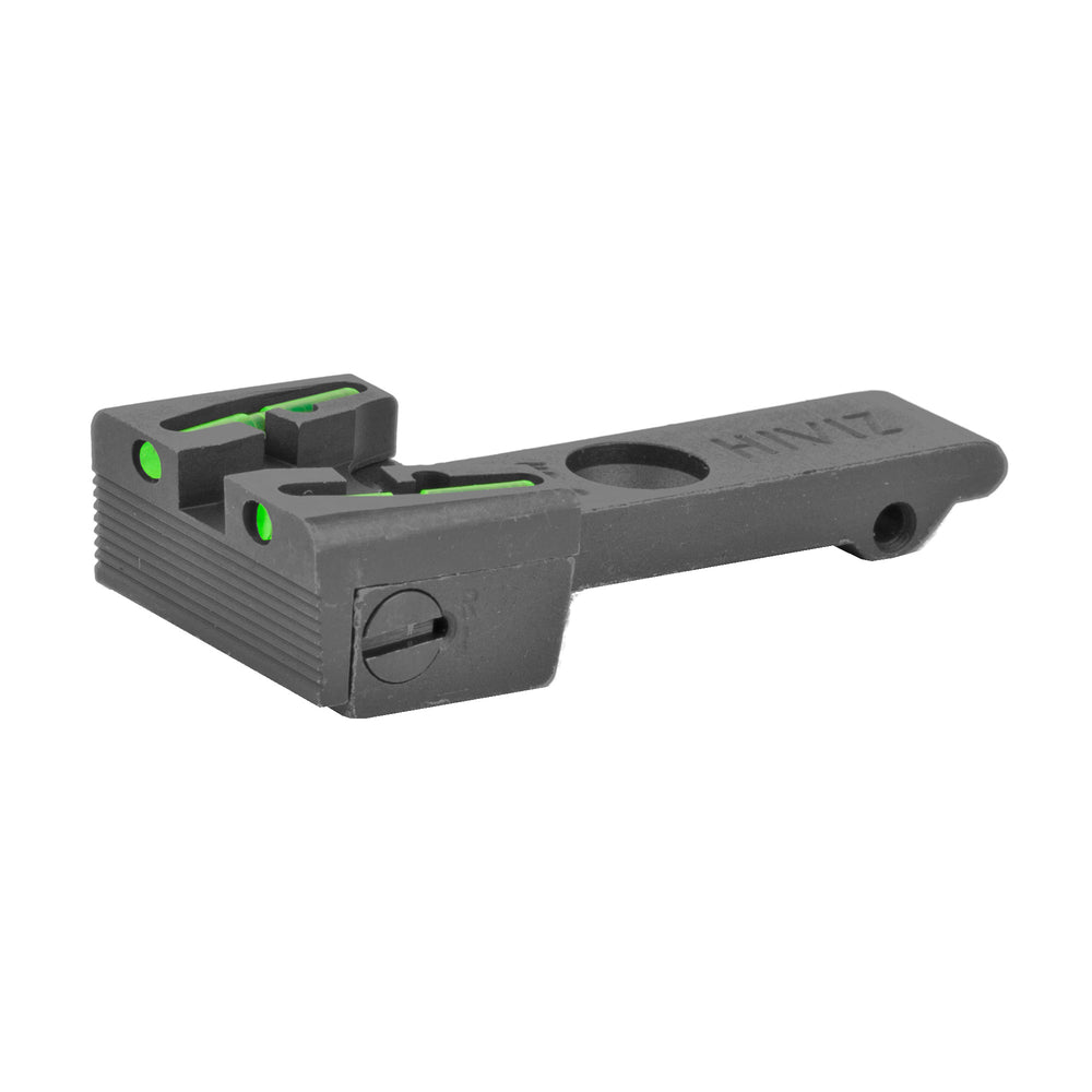 Hiviz Adj Rear Sight Rug Rvlvr Gr-rd