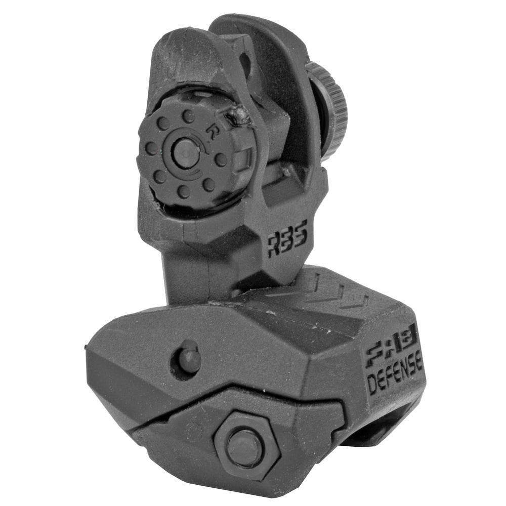 Fab Def Rear Poly Flip-up Sight Blk