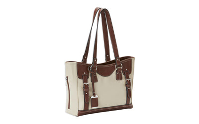 Bulldog Medium Tote Purse Sand-stone