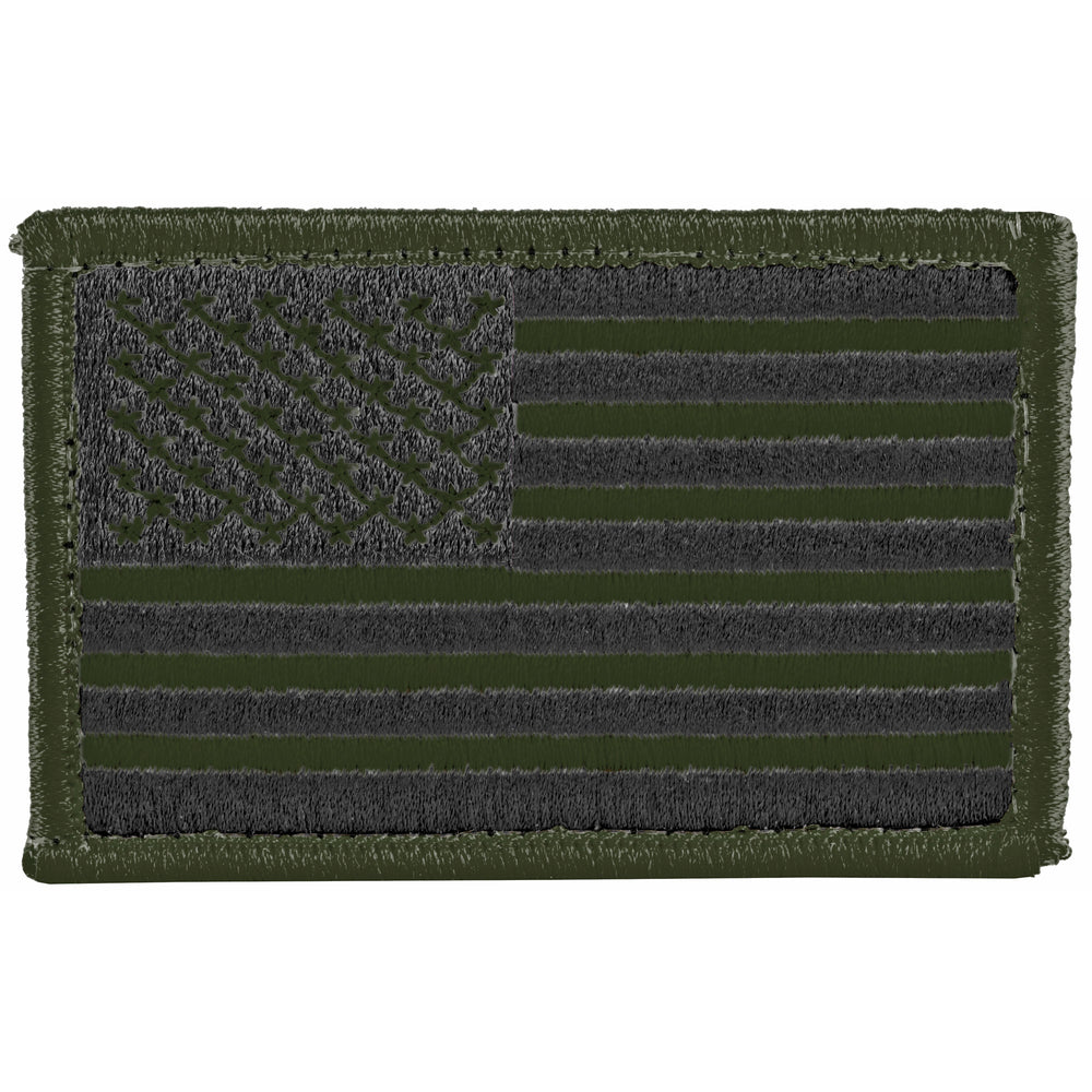 Bh Patch American Flag Wh&l Od-blk